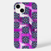 Paarse en zwarte mystieke kleurrijke Mandala Case-Mate iPhone Case (Achterkant)