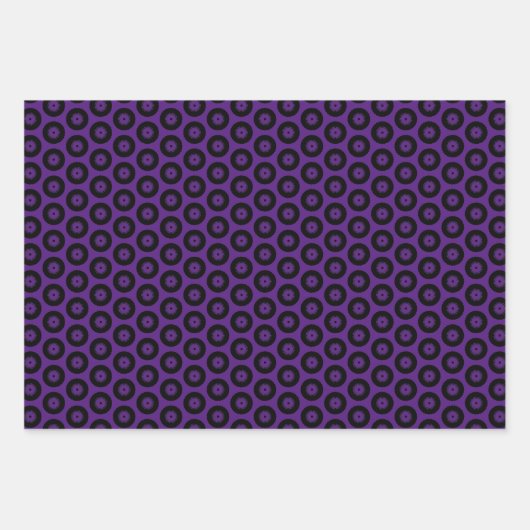 Paarse en zwarte Papierverpakking 400 c Inpakpapier Vel (Voorkant 3)