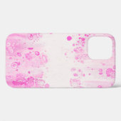 PAARSE EN ZWARTE POLKA DOT TEXTIEL Case-Mate iPhone CASE (Achterkant (horizontaal))