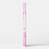 PAARSE EN ZWARTE POLKA DOT TEXTIEL Case-Mate iPhone CASE (Achterkant / Rechts)