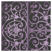 Paarse en zwarte rollen stof (Close Up)