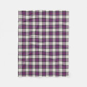 Paarse en zwarte spelden fleece deken (Voorkant)