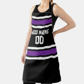 Paarse en zwarte sport Jersey Schort (Insitu)