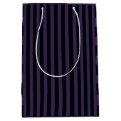 Paarse en zwarte streep, gotisch medium cadeauzakje (Voorkant)