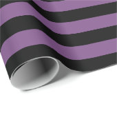 Paarse en zwarte strepen cadeaupapier (Rol Hoek)