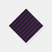 Paarse en zwarte Stripes Halloween Party Servet (Hoek)