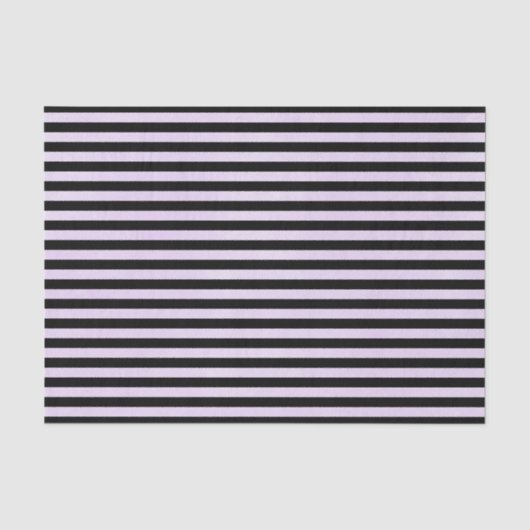 PAARSE EN ZWARTE STRIPES TISSUEPAPIER (Voorkant)