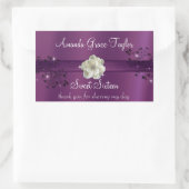 Paarse en Zwarte Sweet Sixteen Waterfles Label (Tas)