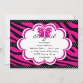 Paarse en zwarte tijgerafdrukken kaart (Voorkant)