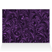 Paarse en zwarte trouwtafel Kaarten (Binnen Horizontaal (Boven))