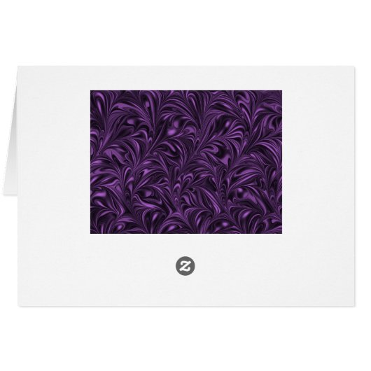 Paarse en zwarte trouwtafel Kaarten (Achterkant Horizontaal)