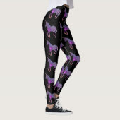 PAARSE EN ZWARTE UNICORN LEGGINGS (Rechts)