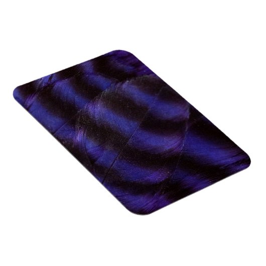 Paarse en zwarte veren magneet (Rechterzijde)