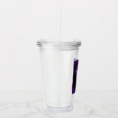 Paarse en zwarte Yin-Yang Acryl Drinkbeker (Rechts)