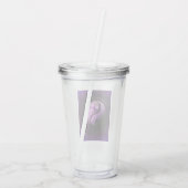 Paarse en zwarte Yin-Yang Acryl Drinkbeker (Achterkant)