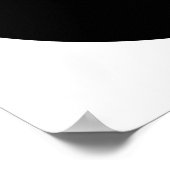 Paarse en Zwarte Ying Yang Poster Papier (Mat) (Hoek)
