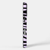 Paarse en zwarte Zebra Pattern Case-Mate iPhone Case (Achterkant / Rechts)