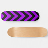 Paarse en Zwarte Zig Zag Skateboarddek Persoonlijk Skateboard (Horizontaal)