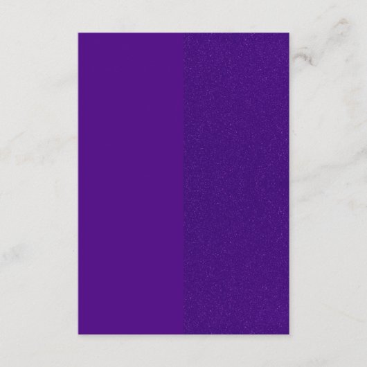 Paarse Enclosurekaart – Solid & Noise Split Aangep Informatiekaartje (Voorkant)