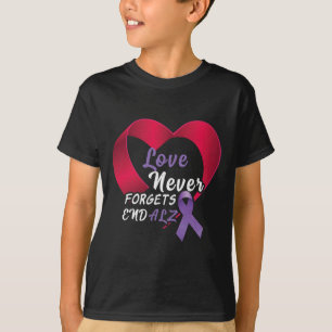 Paarse End Alzheimer End Heimer Heimers Awareness T-shirt