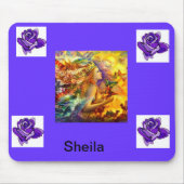 paarse engel muismat (Voorkant)