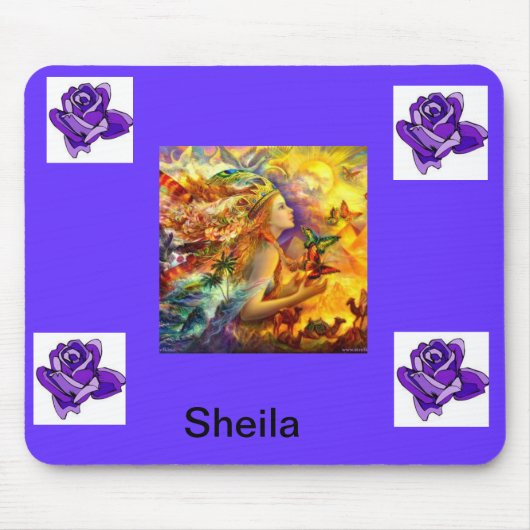 paarse engel muismat (Voorkant)