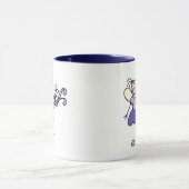 Paarse Engel Stickfiguur Mok (Midden)