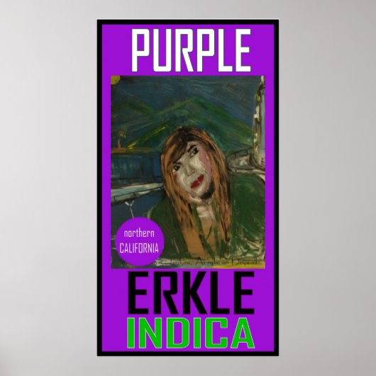 PAARSE ERKLE INDICA POSTER (Voorkant)
