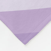 Paarse esthetische groovy herhalende hartenpatroon fleece deken (Hoek)
