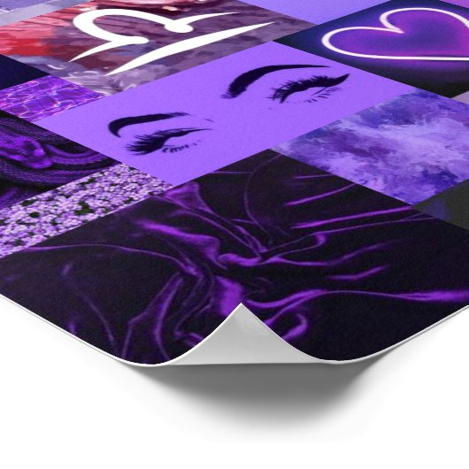 paarse esthetische poster (Hoek)