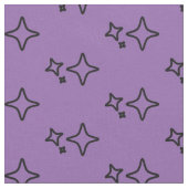 Paarse esthetische sterrenpatroon stof (Close Up)