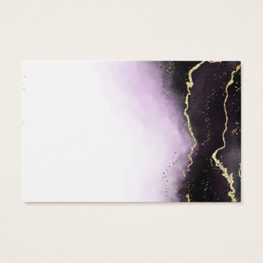 Paarse Etherische Mist Website RSVP Plaats Kaarten Visitekaartje (Achterkant)