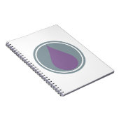 Paarse etherische oliën notitieboek (Rechterzijde)