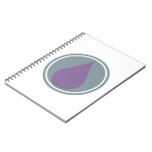 Paarse etherische oliën notitieboek (Linkerzijde)