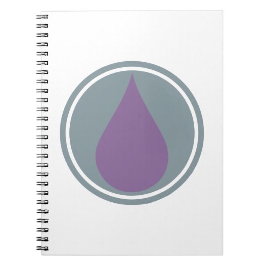 Paarse etherische oliën notitieboek (Voorkant)