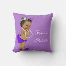 Paarse  etnische prinses Baby Kussen