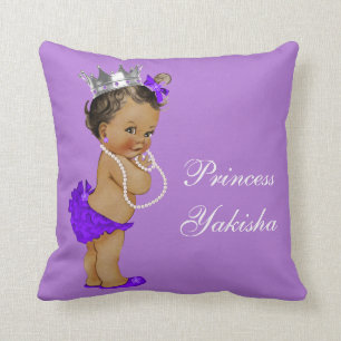 Paarse etnische prinses Baby Kussen
