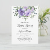 Paarse eucalyptus botanische Vrijgezellenfeest Kaart (Staand voorkant)