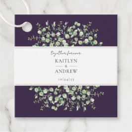 Paarse Eucalyptus Samen Voor Altijd Trouw Bedankjes Labels