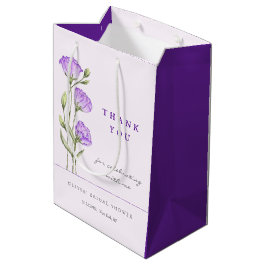 Paarse Eustomas-Vrijgezellenfeest Medium Cadeauzakje