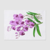 Paarse Exotic Orchid Flower Decoupage Tissuepapier (Voorkant)