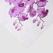 Paarse Exotic Orchid Flower Decoupage Tissuepapier (Detail)