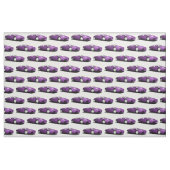 Paarse exotische autostructuur stof (Fat Quarter)