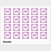 Paarse explosie Hebreeuwse Happy Pesach Stickers (Vel)