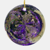 Paarse explosie keramisch ornament (Achterkant)