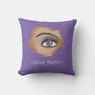 Paarse Eye Makeup Kussen