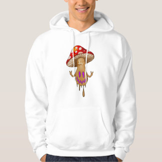 Paarse Eyes Cute Mushroom Hoods Sweatshirt