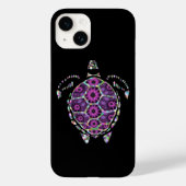 Paarse Factual Turtle Shell Case-Mate iPhone Case (Achterkant)