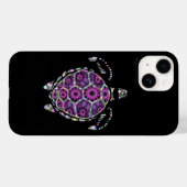Paarse Factual Turtle Shell Case-Mate iPhone Case (Achterkant (horizontaal))