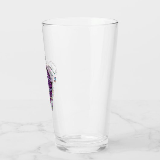 Paarse Factual Turtle Shell Glas (Links)